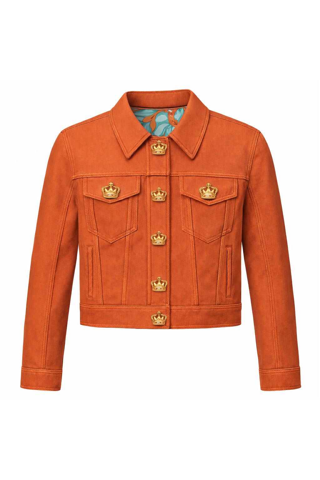 Orange Dream Denim Jacket - Atara Collections