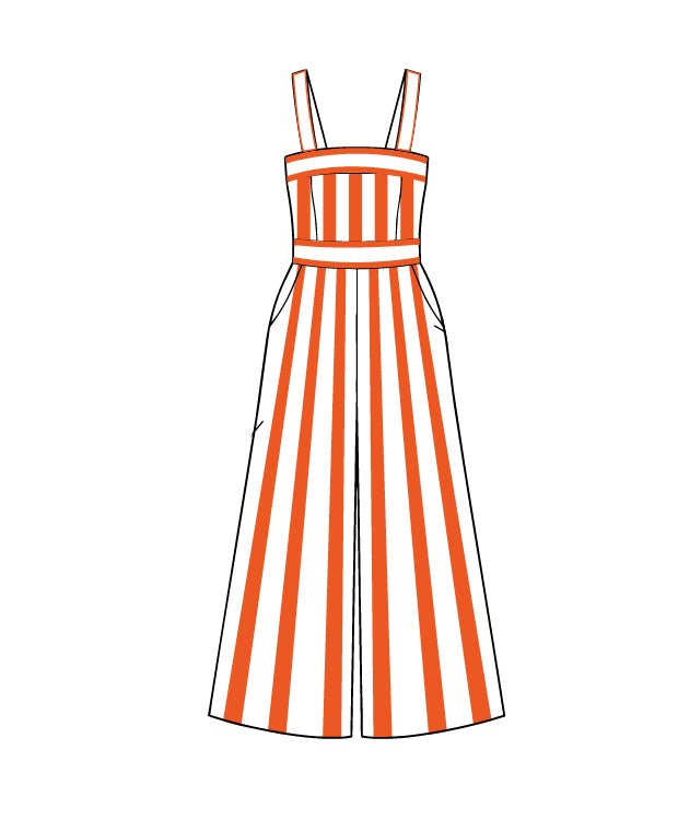Stripes & Sunshine Jumpsuit - Atara Collections