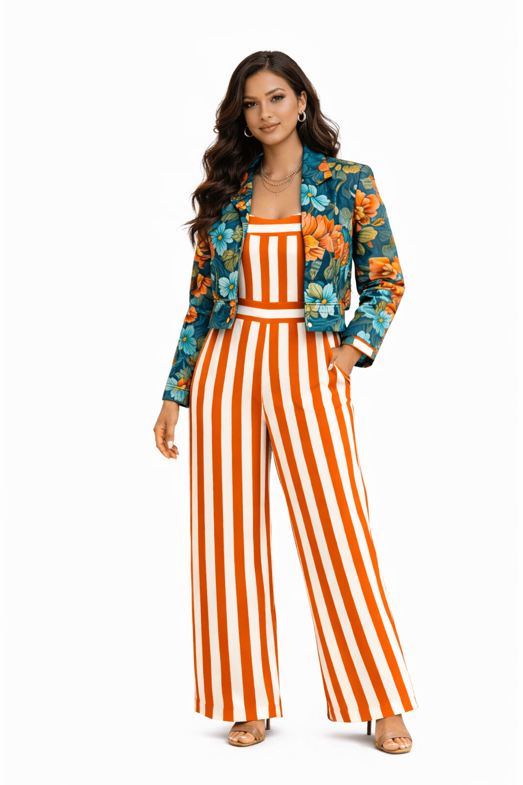 Stripes & Sunshine Jumpsuit - Atara Collections