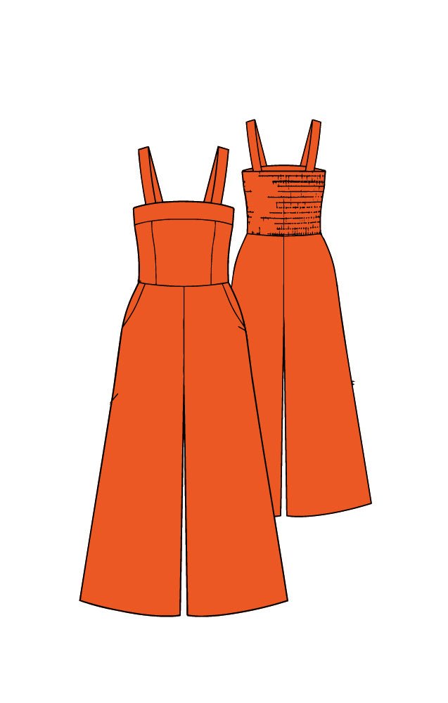 Wide Leg Jump Suit - Atara Collections