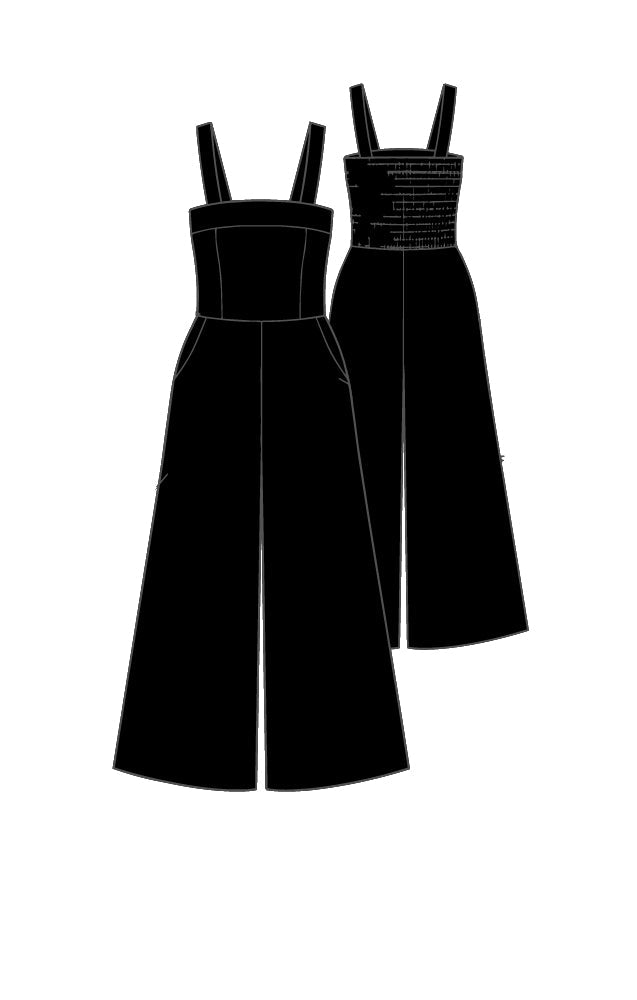 Wide Leg Jump Suit - Atara Collections