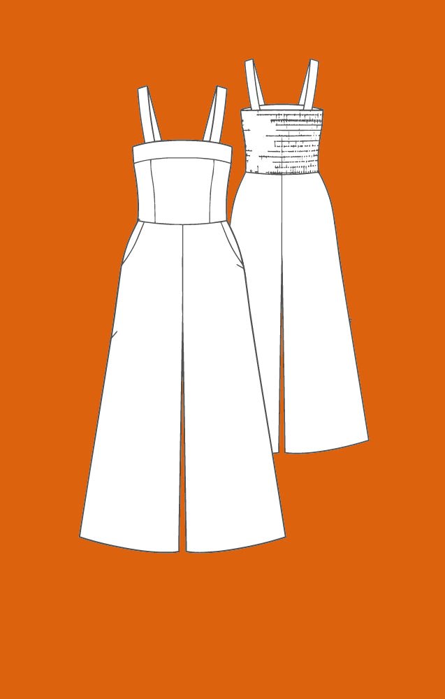 Wide Leg Jump Suit - Atara Collections
